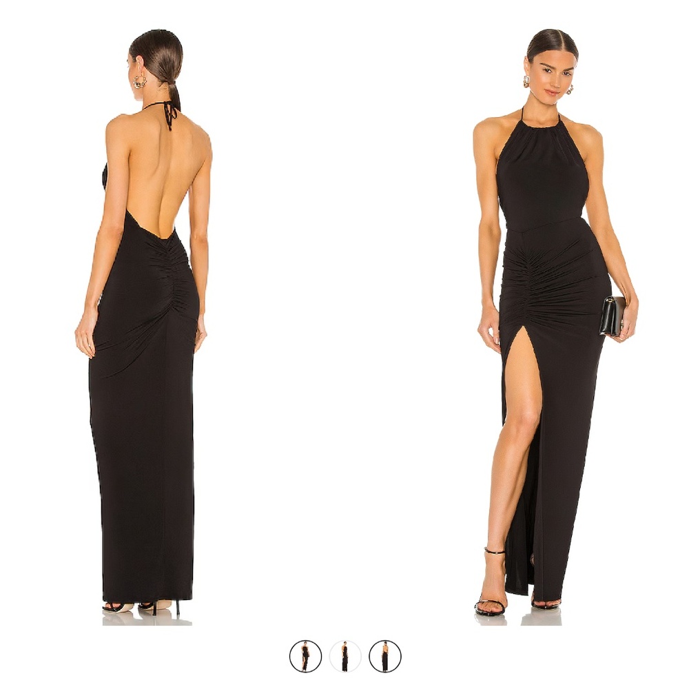 X REVOLVE ADDISON MAXI DRESS IN BLACK